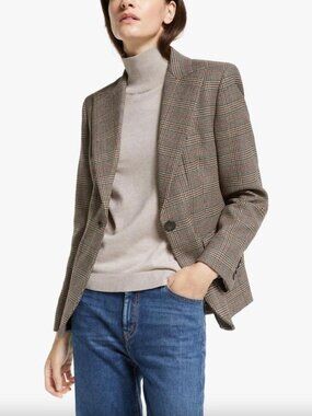 MAX MARA Check Wool Blazer Jacket